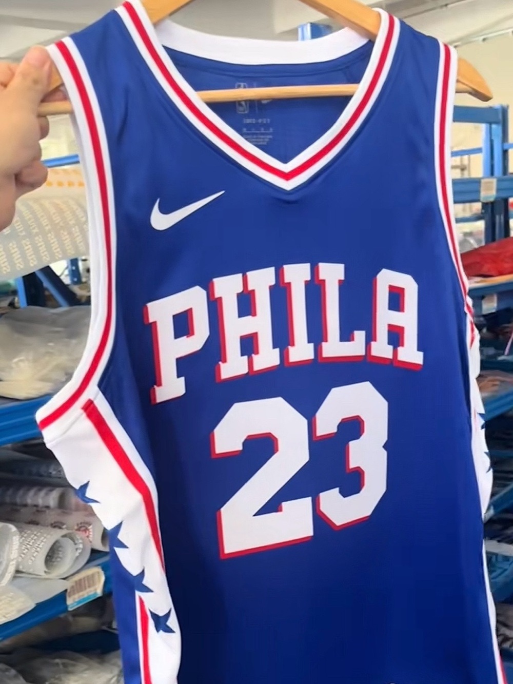 LeBron James Stitched 23 Blue Jersey